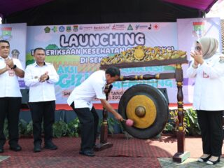 Launching Pemeriksaan Kesehatan Gratis (PKG) dan Aksi Bergizi GARASI (Gerakan Rabu Ceria Generasi) Gemilang.
