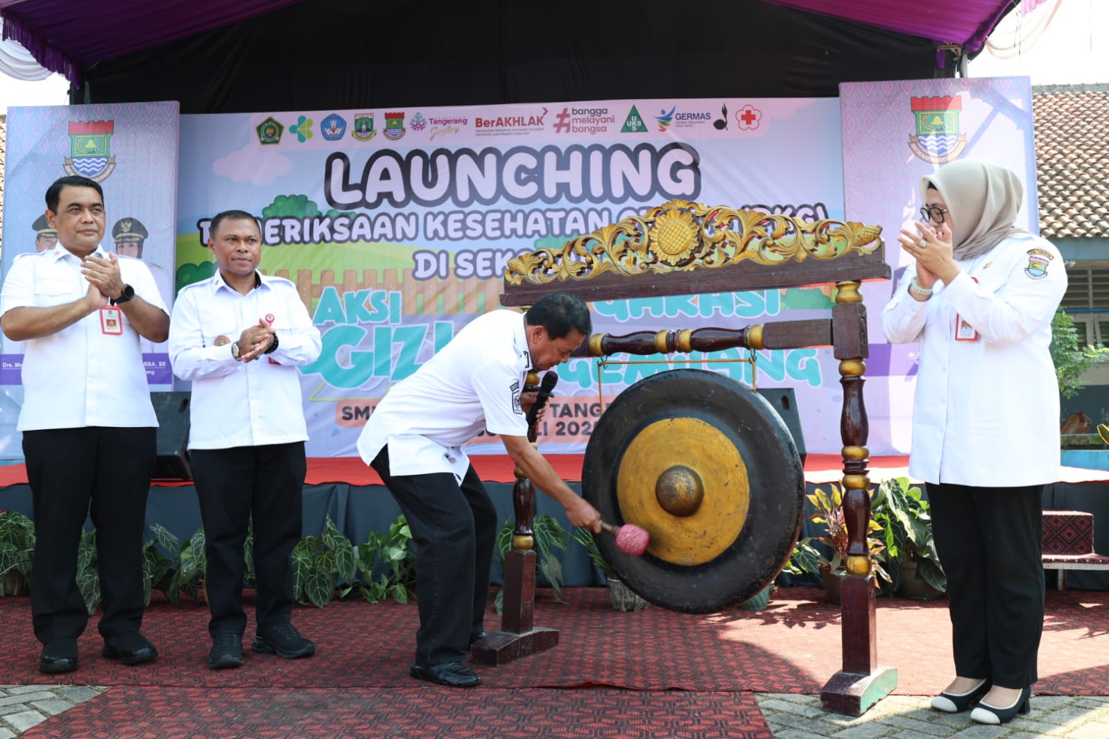 Launching Pemeriksaan Kesehatan Gratis (PKG) dan Aksi Bergizi GARASI (Gerakan Rabu Ceria Generasi) Gemilang.