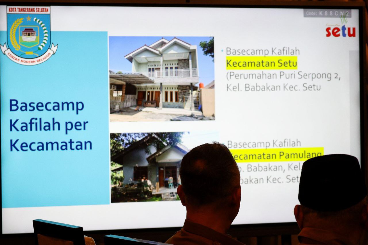 Tampilan Basecamp Kafilah di Kecamatan Setu.