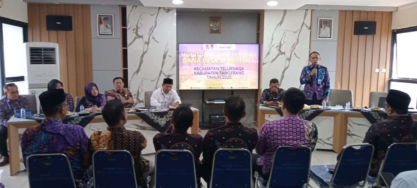 Kegiatan Monitoring dan Evaluasi Dana Desa Semester 1 di Kecamatan Teluknaga.