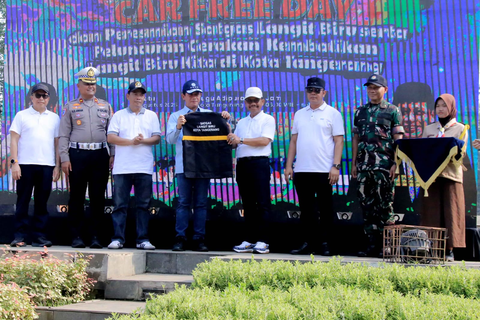 Peluncuran Satgas Langit Biru Kementerian Lingkungan Hidup di Kota Tangerang.