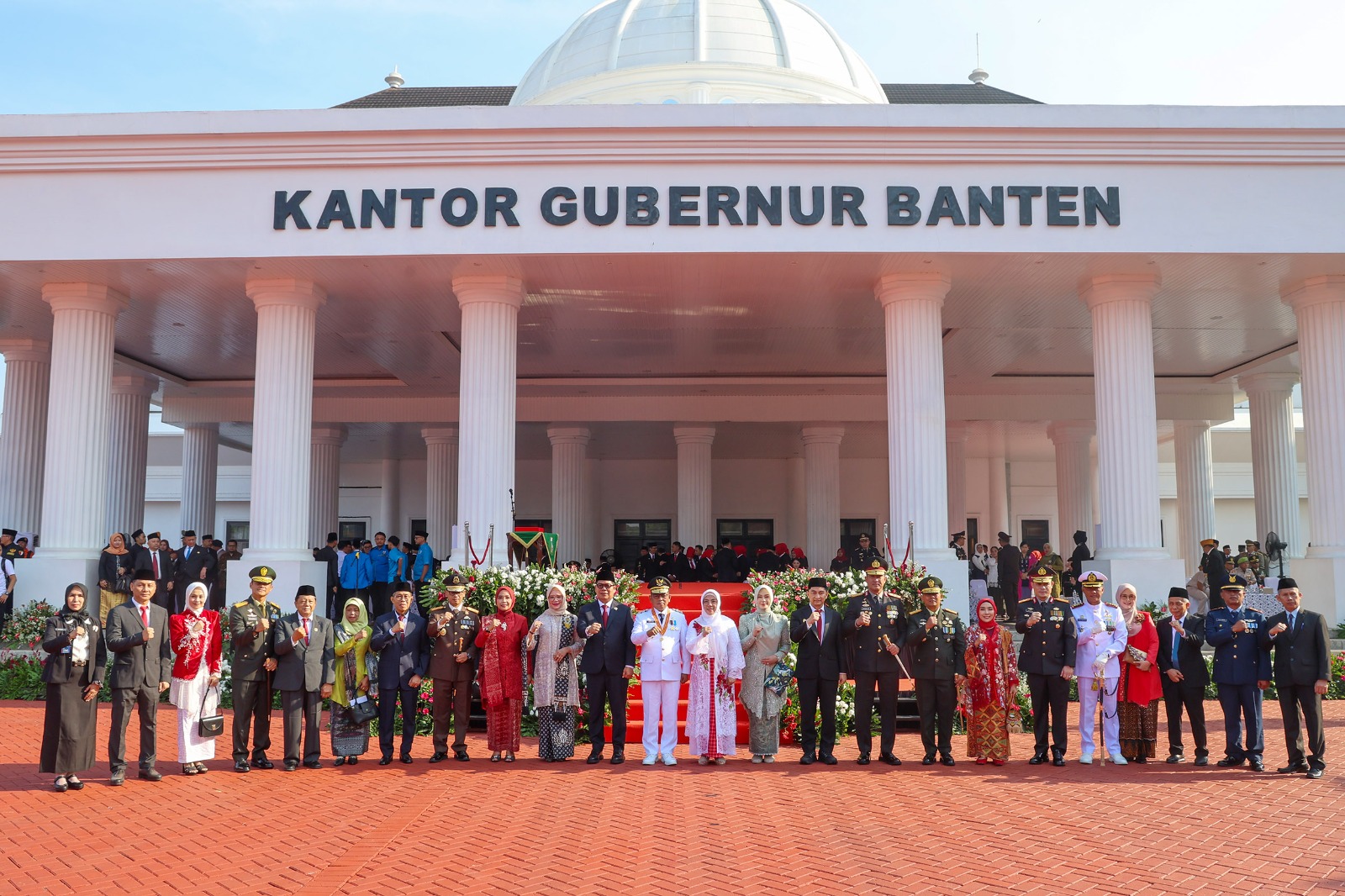 Para pejabat di Pemprov Banten Peringati HUT ke 80 RI.