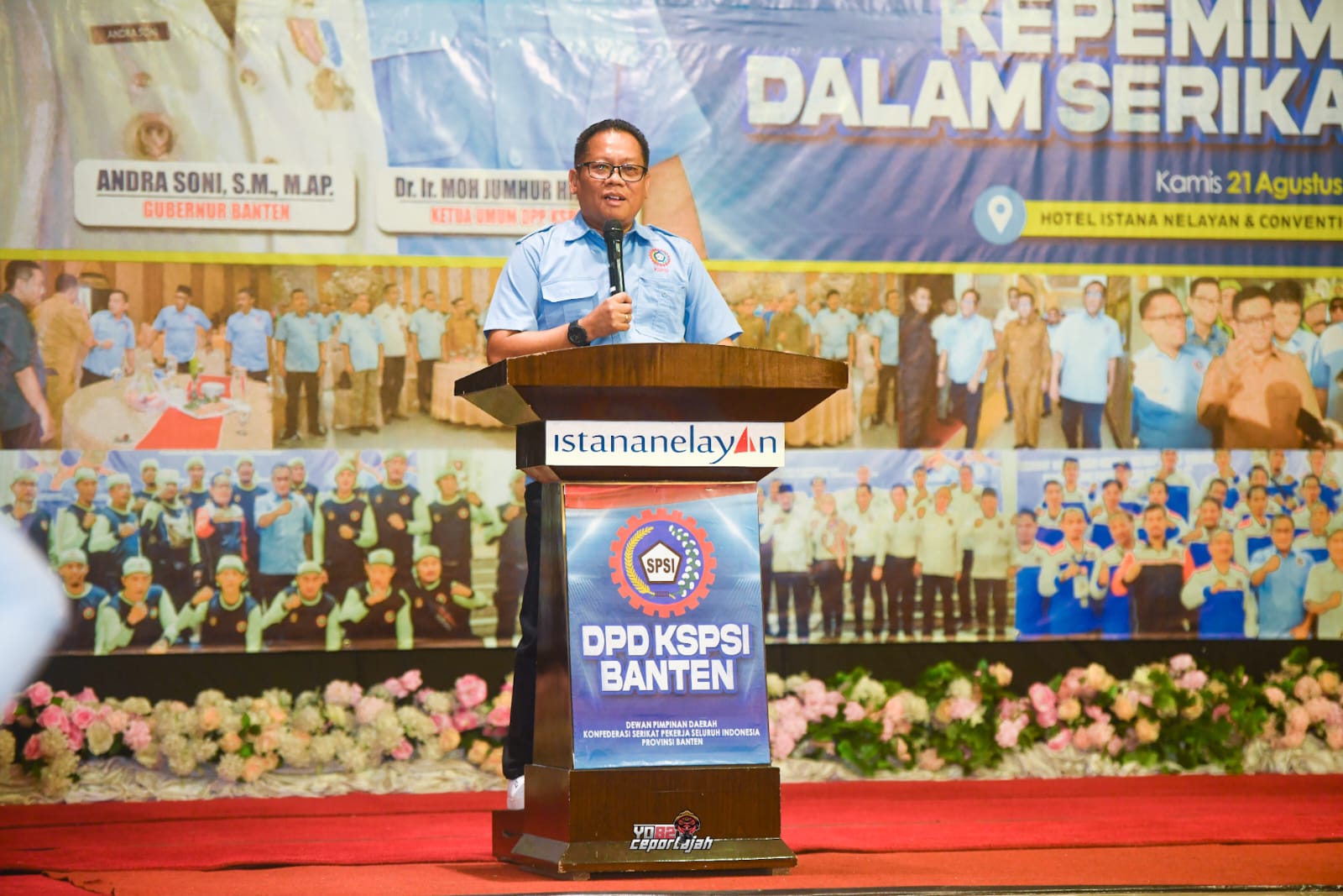 Ketua KSPSI Provinsi Banten Dedi Sudarajat.