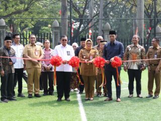 Wabup Intan Bersama Dirjen PAUD Resmikan Lapangan Olahraga Sekolah Islamic Village