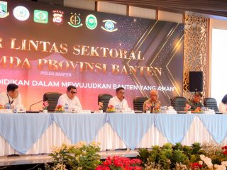 Pimpinan Forkopimda Banten saat Rapat Koordinasi.