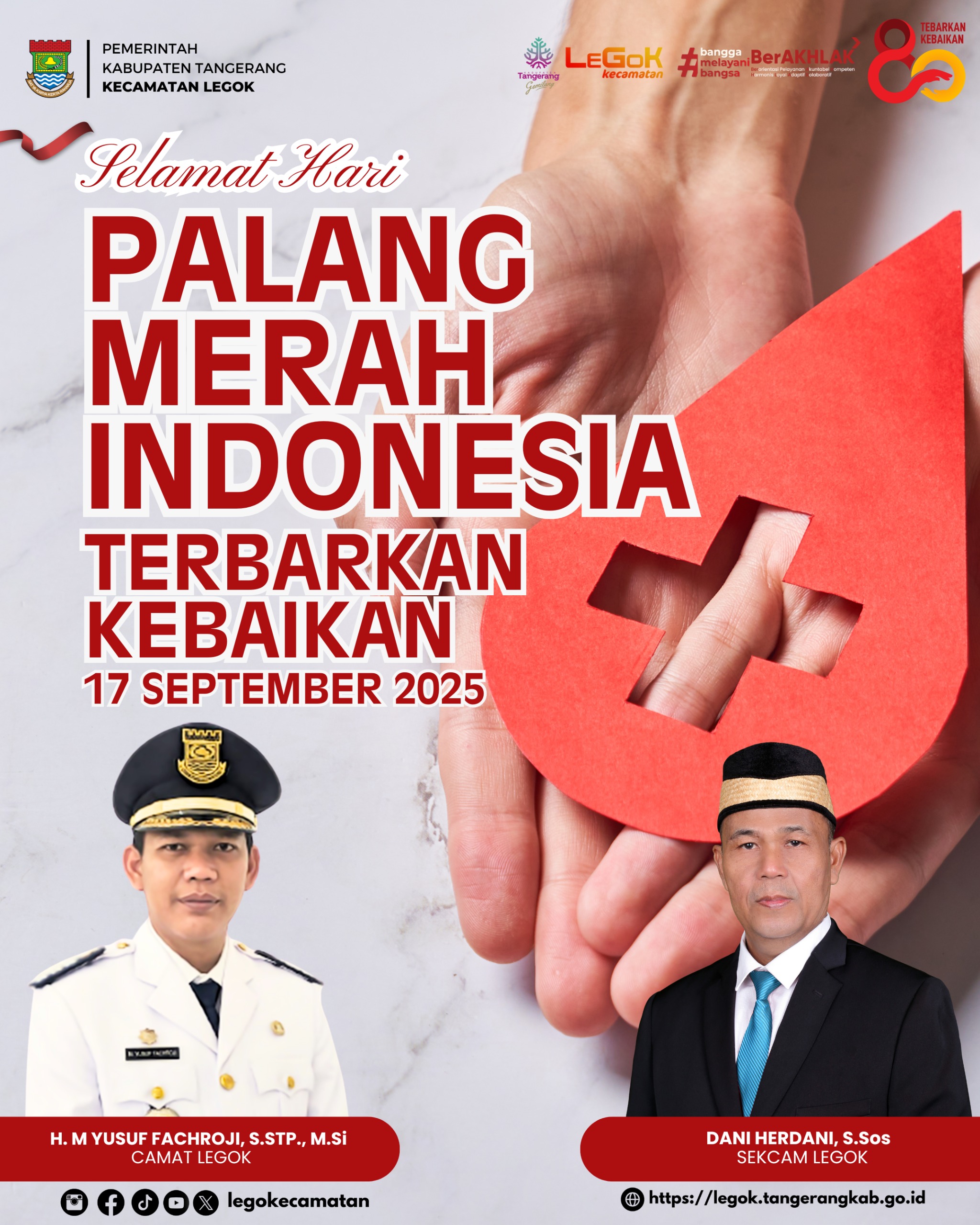 Kecamatan Legok Mengucapkan Selamat Hari Palang Merah Indonesia.