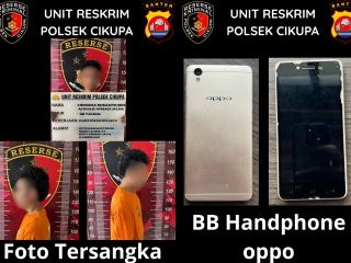 Reskrim Polsek Cikupa Berhasil Bekuk Pelaku Curanmor dan HP