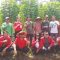 Ketua DPC PDI Perjuangan Kota Tangerang Selatan Wanto Sugito dan jajarannya bersama kelompok petani.