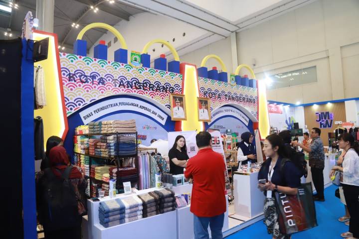 Stand UMKM Kota Tangerang Trade Expo Indonesia dan Pangan Nusa 2025 di ICE BSD.