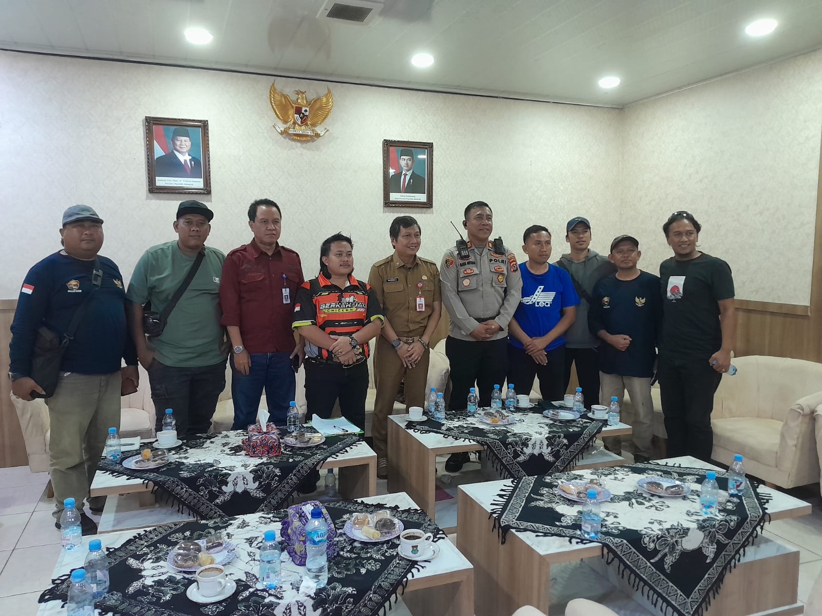 Para perwakilan pedagang ayam saat audiensi.
