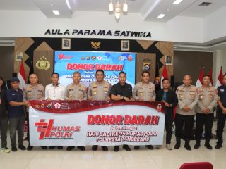 Polresta Tangerang Gelar Donor Darah Peringati Hari Jadi ke-74 Humas Polri