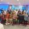 Para anggota JMSI Banten foto bersama usai Wahyu terpilih kembali jadi Ketua JMSI Banten.
