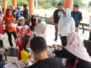 Cegah TBC, Dinkes Pandeglang Gelar Skrining Kesehatan di CFD