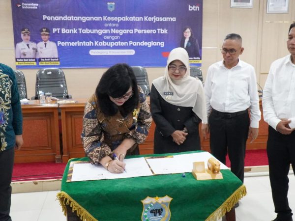 Pemkab Pandeglang Dan PT Bank BTN Persero Tbk Teken Kerjasama Dibidang Perbankan