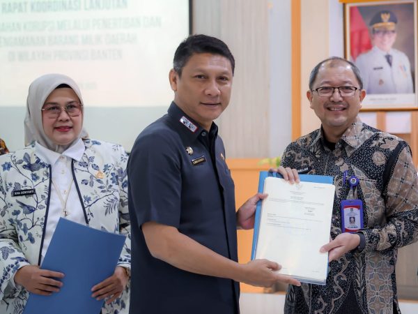 Rapat Bersama BPN, Sekda Deden Sampaikan Strategi Pemprov Banten Amankan Aset BMD