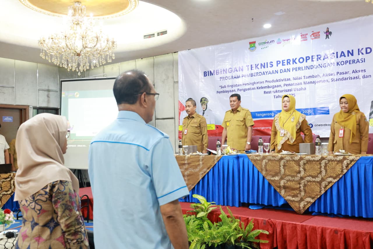 Bimtek Perkoperasian Bagi para Ketua Pengawas Koperasi Desa Kelurahan Merah Putih (KDKMP) Kabupaten Tangerang.