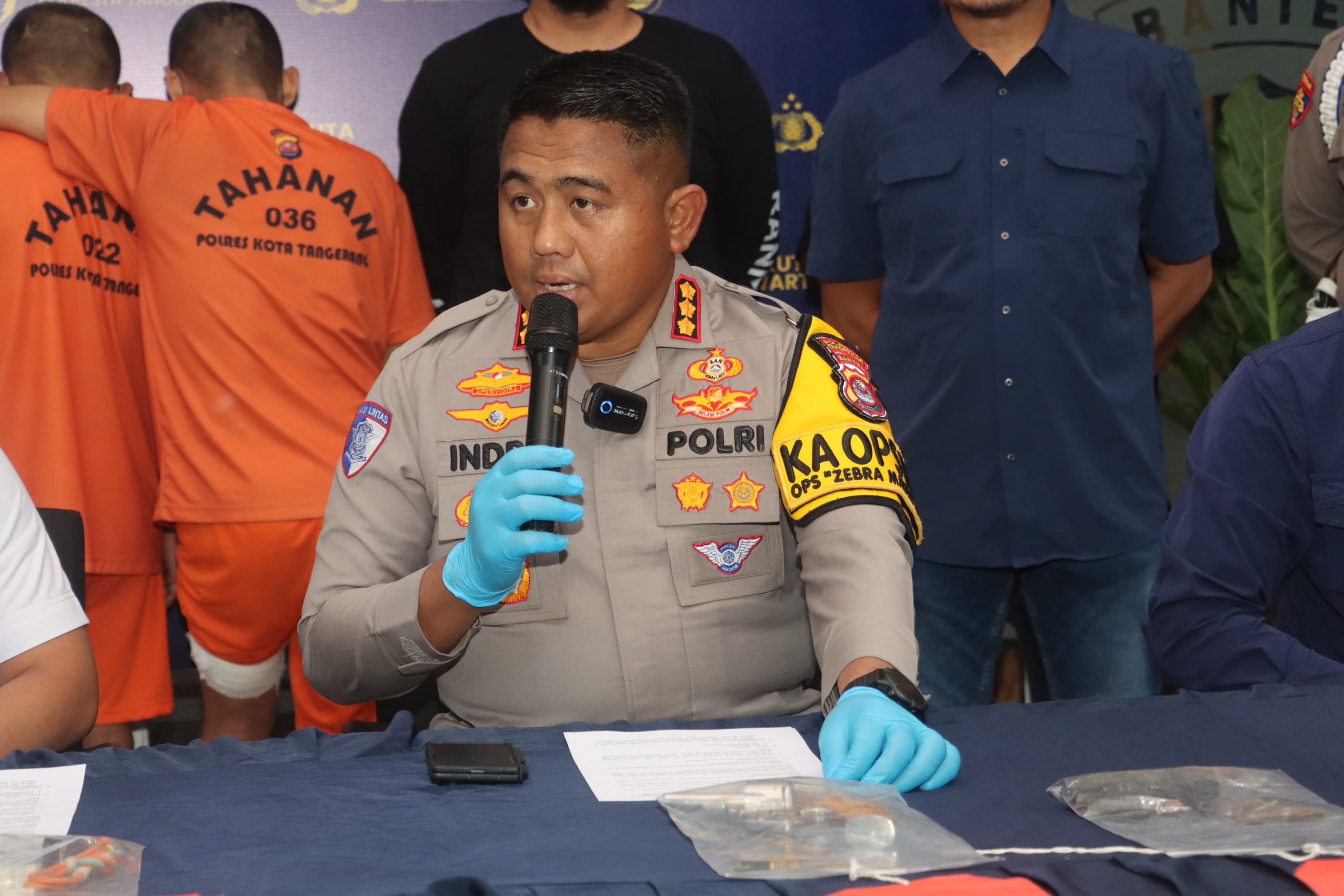 Kapolresta Tangerang Kombes Pol Andi Muhammad Indra Waspada Amirullah.