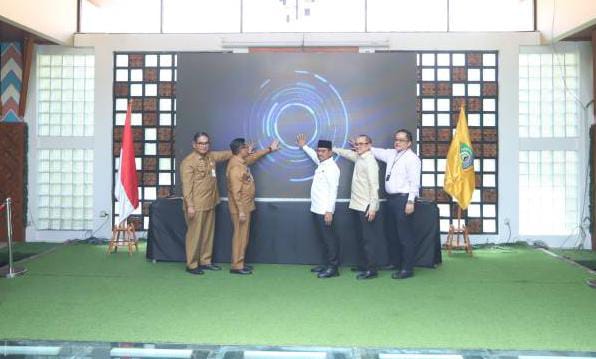 Wali Kota Tangerang Sachrudin meluncurkan Roadmap Elektronifikasi Transaksi Pemerintah Daerah (ETPD) 2025-2029 di Patio Puspem Kota Tangerang.