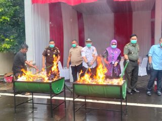 Kejaksaan Negeri Kabupaten Tangerang Musnahkan Barbuk dari 50 Perkara yang Sudah Inkrah