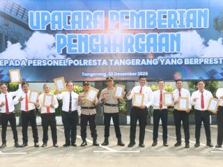 Berhasil Ungkap Kasus, Polsek Cikupa Raih Penghargaan dari Kapolresta Tangerang