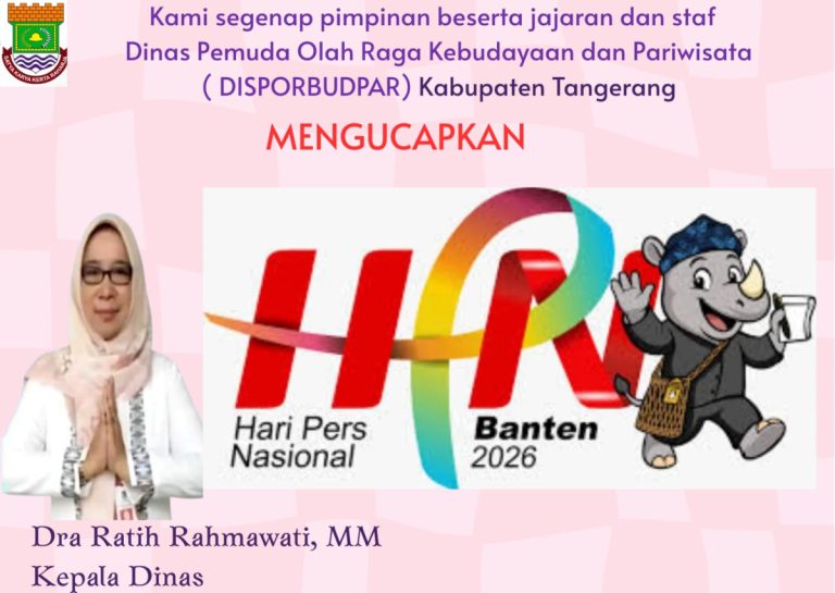 Disporabudpar Kabupaten Tangerang mengucapkan selamat HPN 2026.