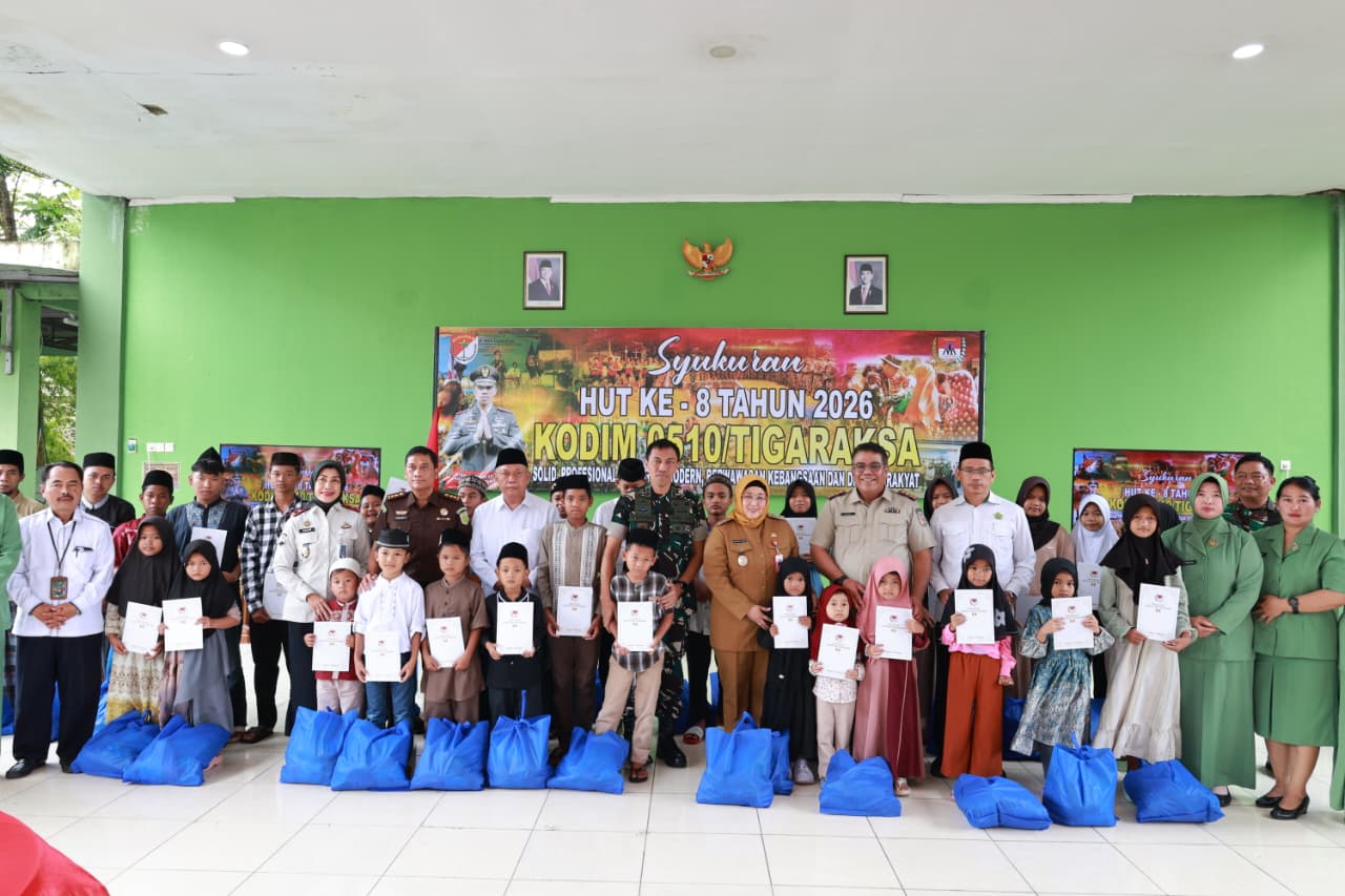 Acara Tasyakuran HUT ke 8 Kodim 0510 Tigaraksa.