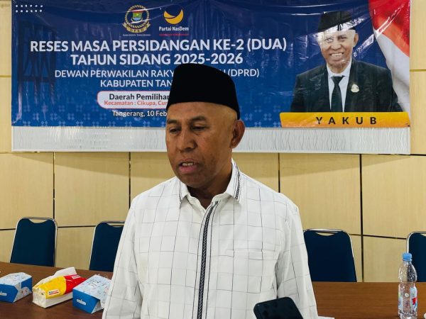 Yakub Anggota DPRD Kabupaten Tangerang Gelar Reses Bersama Warga Desa Peusar Panongan