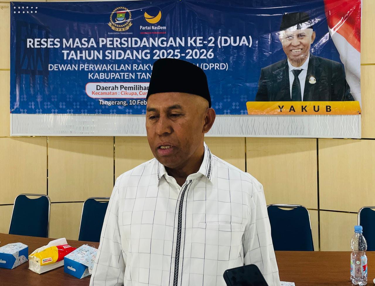 Yakub Anggota DPRD Kabupaten Tangerang dari Fraksi Partai NasDem.