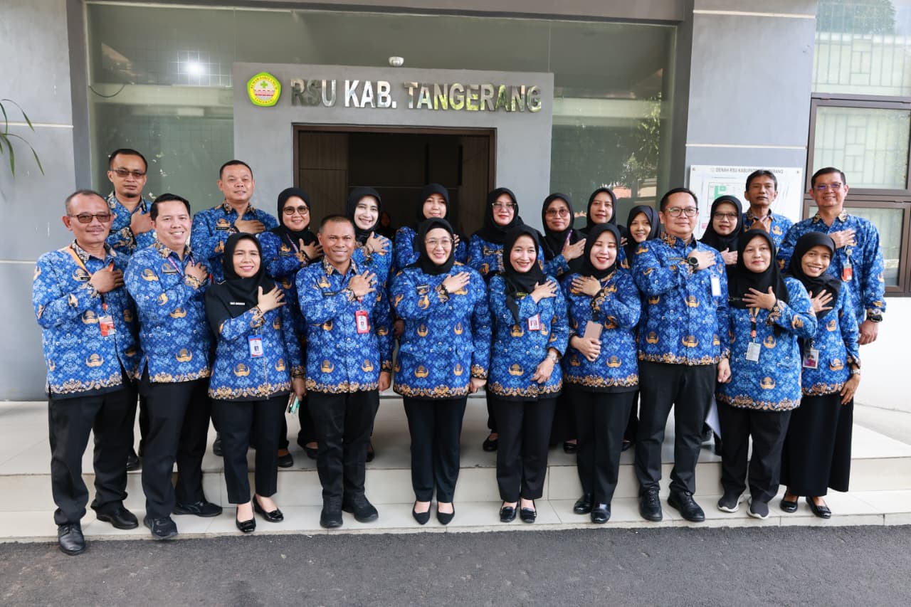 Wabup Intan Bersama Jajaran RSUD Kabupaten Tangerang.