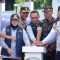 Bupati Maesyal, Wabup Intan, Ketua DPRD Muhamad Amud dan Pimpinan Forkopimda Lainnya saat melepas mudik gratis.