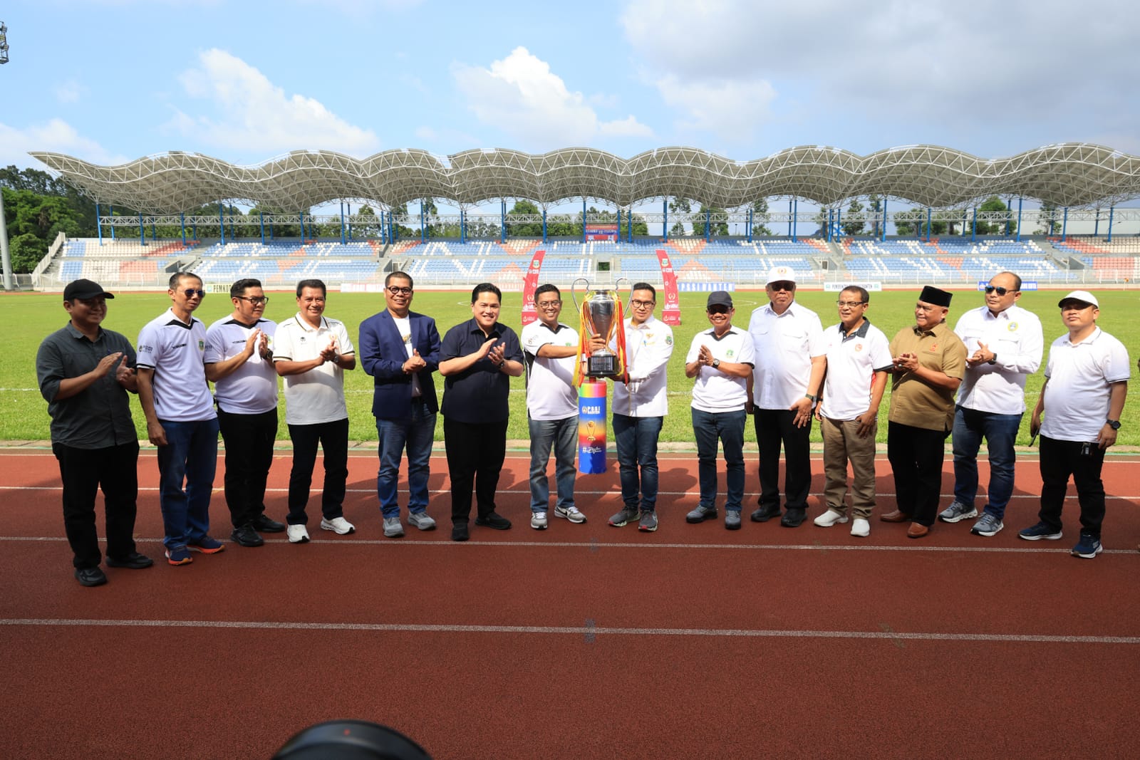 Liga 4 Piala Gubernur Banten di Stadion Benteng Ribon, Kota Tangerang.
