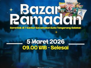 Siap-siap! 5 Maret ada Bazar Sembako Murah Ramadhan Digelar di 7 Kecamatan Tangsel