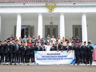 Gubernur Banten Lepas 21 Petani Milenial Magang ke Jepang