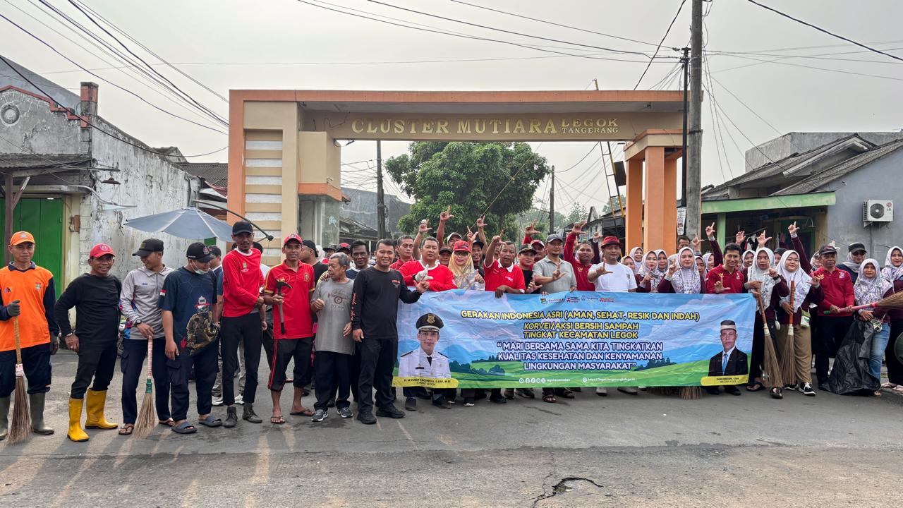 Kecamatan legok gelar Kegiatan Gerakan Indonesia Asri (Aman, Sehat, Resik, dan Indah) dilingkungan masyarakat.