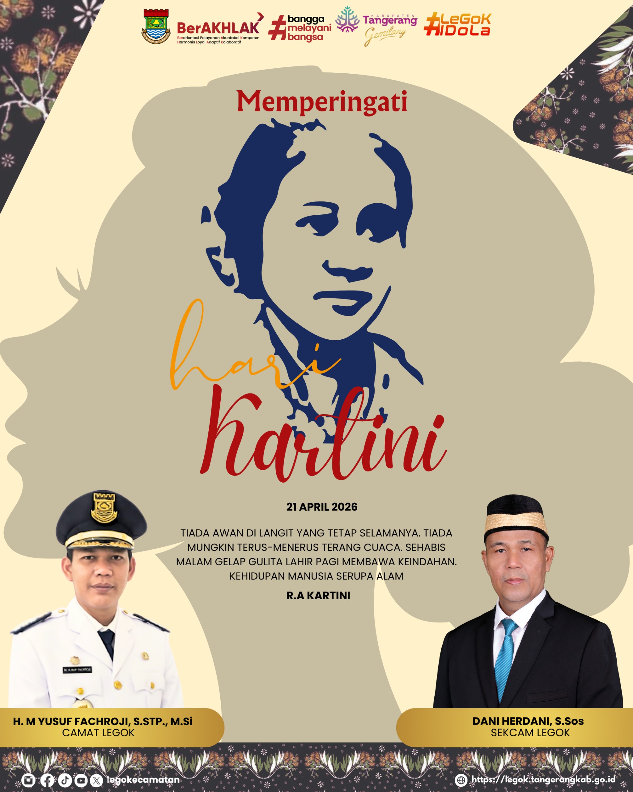 Kecamatan Legok Mengucapkan Selamat Hari Kartini.