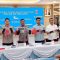 konferensi pers Polres Tangsel pengungkapan kasus curanmor dan penggelapan mobil.