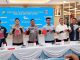 konferensi pers Polres Tangsel pengungkapan kasus curanmor dan penggelapan mobil.