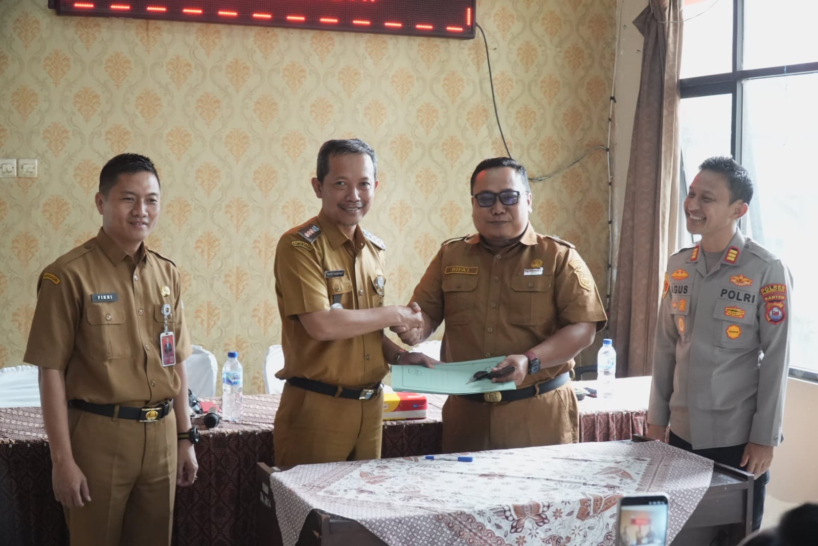Sertijab Camat dan Sekcam Cimanuk Kabupaten Pandeglang.