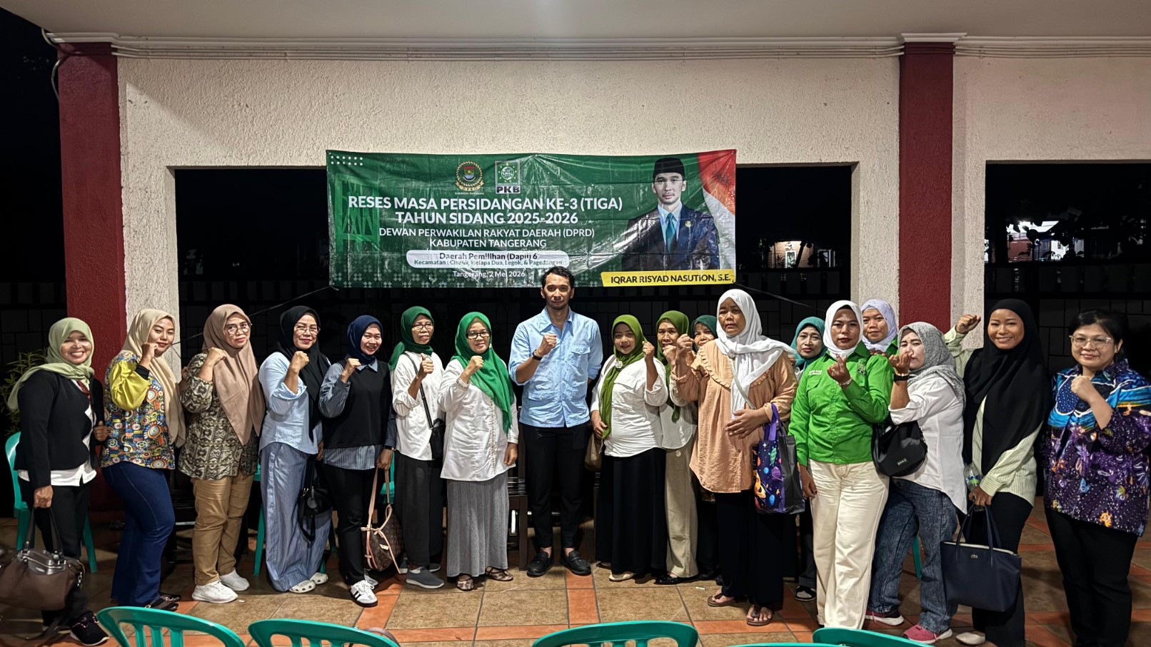Dewan Iqrar Risyad Nasution saat kegiatan reses bersama masyarakat.