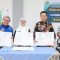 Kepala Diskominfo Tangsel, Tb. Asep Nurdin saat penandatanganan kerja sama bersama Institut Teknologi Tangerang Selatan (ITTS), dan SMK Negeri 6.