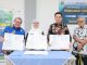 Kepala Diskominfo Tangsel, Tb. Asep Nurdin saat penandatanganan kerja sama bersama Institut Teknologi Tangerang Selatan (ITTS), dan SMK Negeri 6.