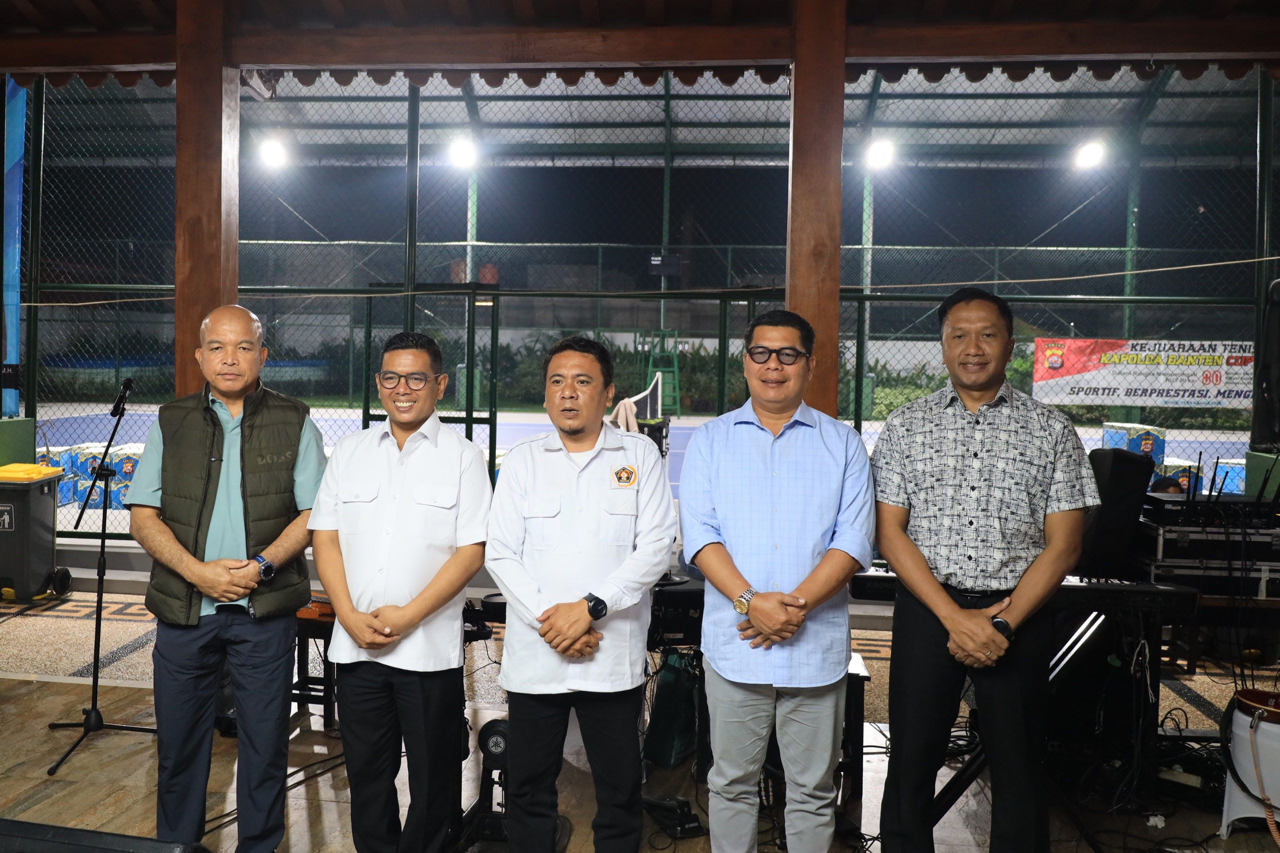 Kapolda Banten, Gubernur Andra Soni, Ketua DPRD Fahmi Hakim, dan Ketua PWI Banten.