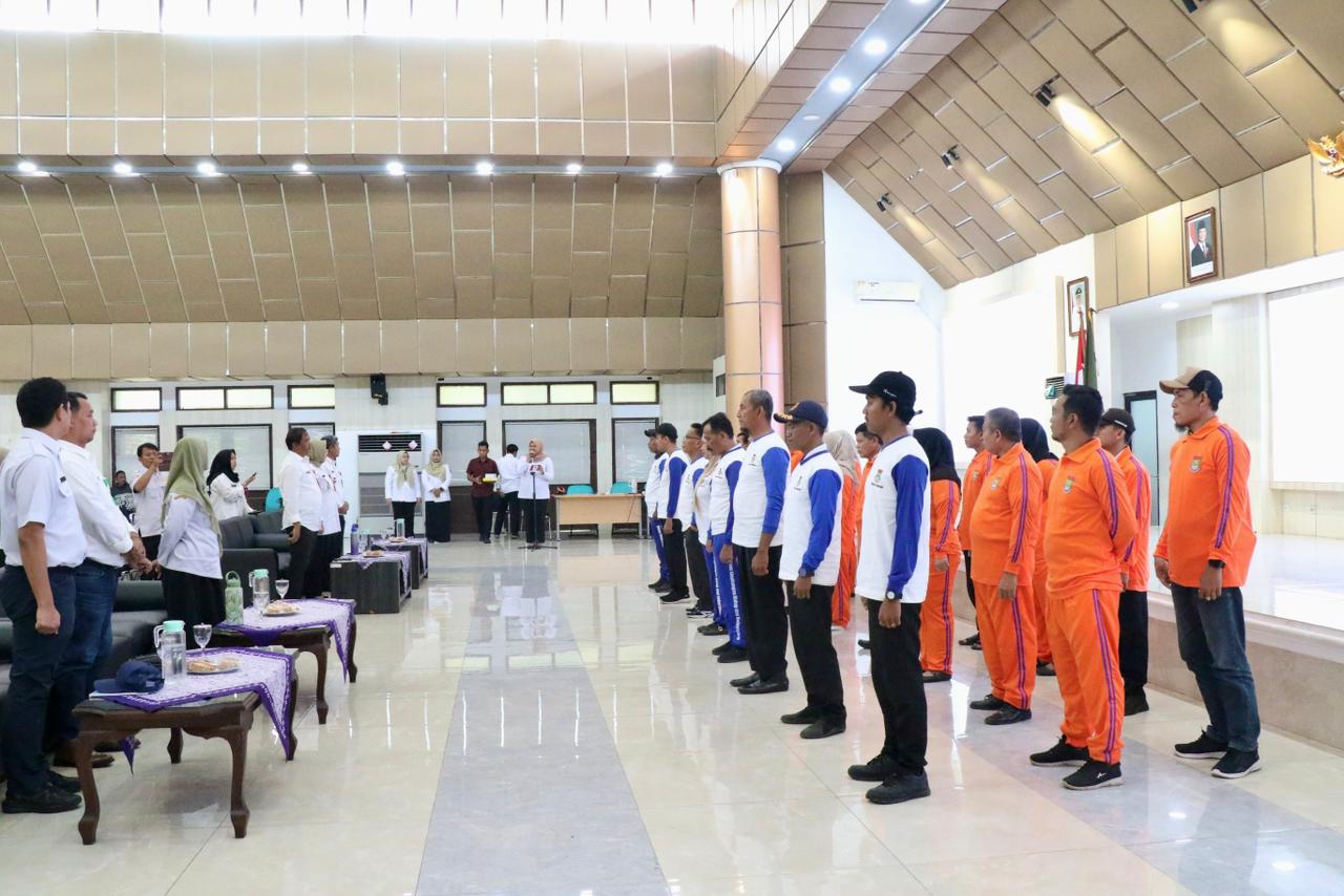 Kegiatan peresmian Bank Sampah Unit Pusat Pemerintah (Pupem) Kabupaten Tangerang.