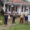 Kapolsek Cisauk AKP Dhady Arsya saat mendatangi lokasi.