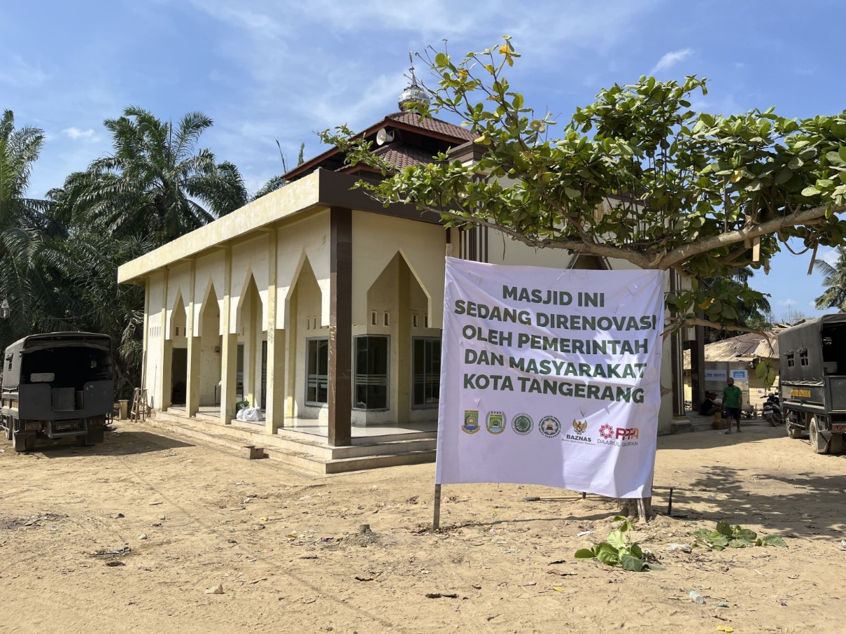 Masjid di Aceh yang berhasil direnovasi Pemkot Tangerang dan Tim Peduli pascabencana.