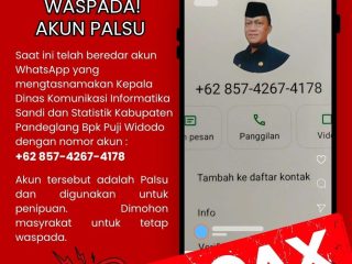 Sekdis Abdul Latif Ingatkan ASN Hati-hati Waspada Ada Aksi Penipuan Catut Nama Kepala Diskomsatik Pandeglang