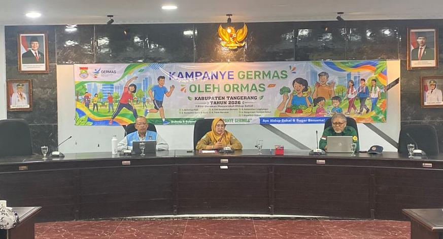 Dinas Kesehatan Kabupaten Tangerang Sosialisasi Germas Bersama Organisasi Masyarakat.