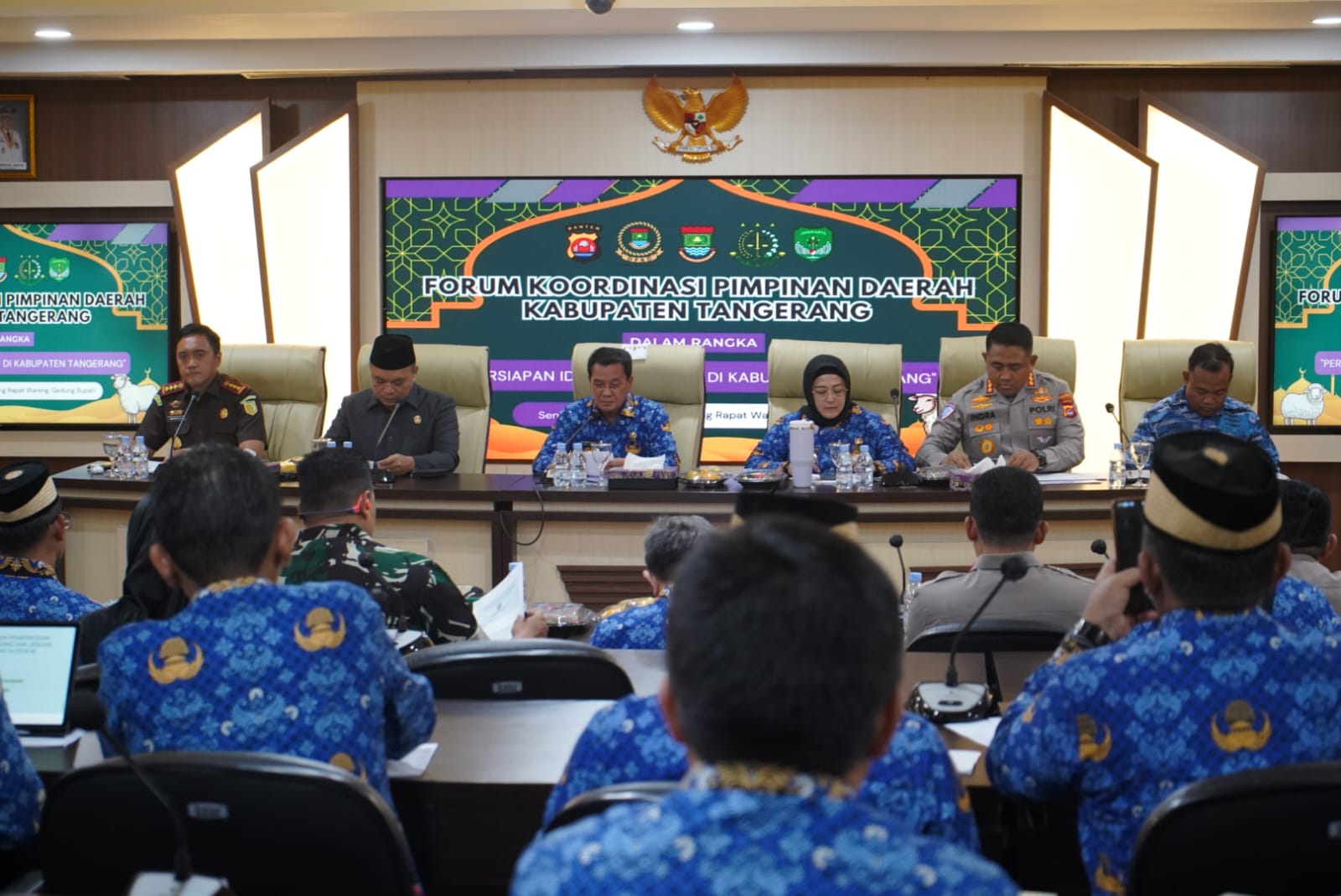 Rakor Forkopimda di Ruang Rapat Wareng, Gedung Bupati Tangerang.