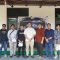 Kepala Kejaksaan Negeri Kabupaten Tangerang, Wahyudi Eko Husodo bersama jajarannya saat membagikan paket daging kurban.