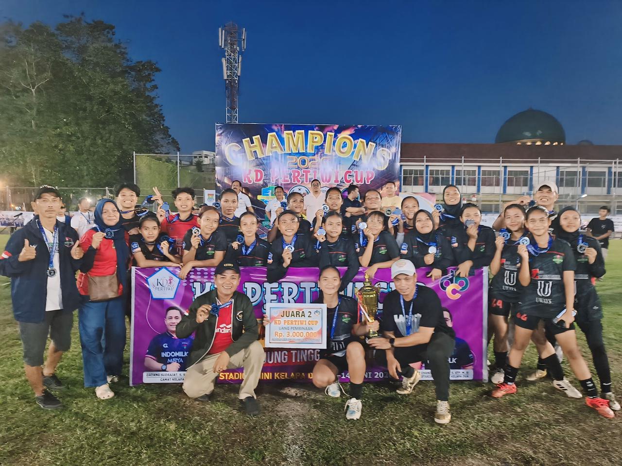 Tim Juara 2 di KD PERTIWI Cup 1.